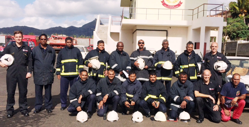 Devon delivers fire training in Mauritius The Exeter Daily